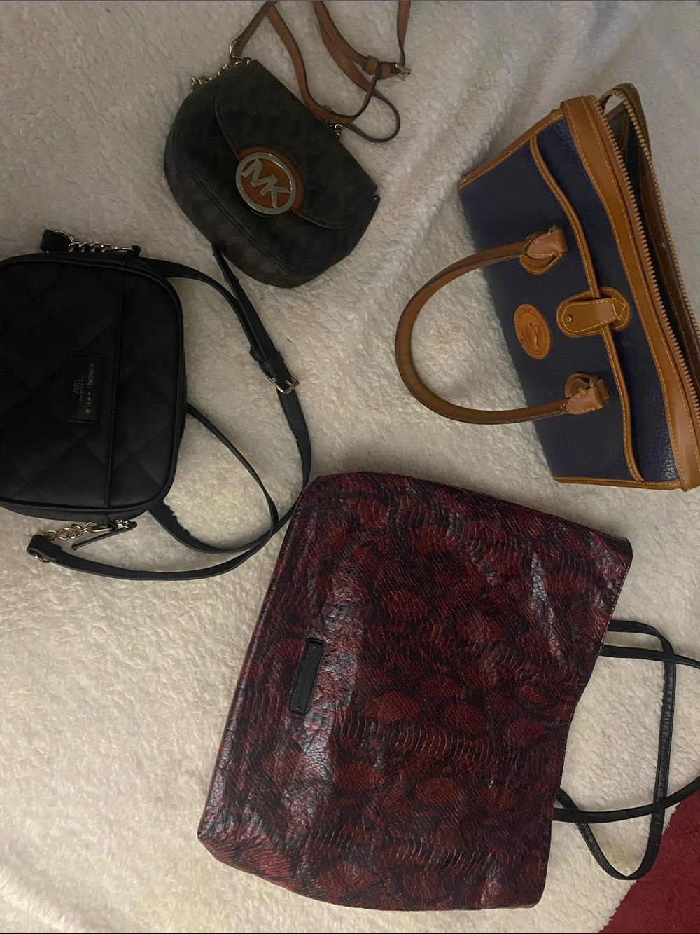 Dooney & Bourke. Michael Kors. BCBG. Lot of 4 purses.